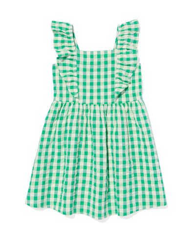 kinder jurk geruit groen groen - 30832827GREEN - HEMA