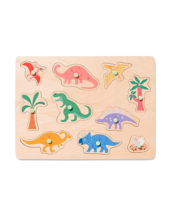 puzzel dino hout - 15140130 - HEMA