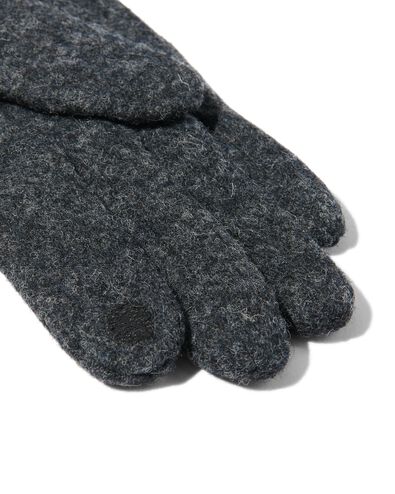 dameshandschoenen wol touchscreen zwart S - 16460656 - HEMA