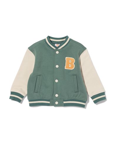 baby baseballjack groen groen - 33126470GREEN - HEMA