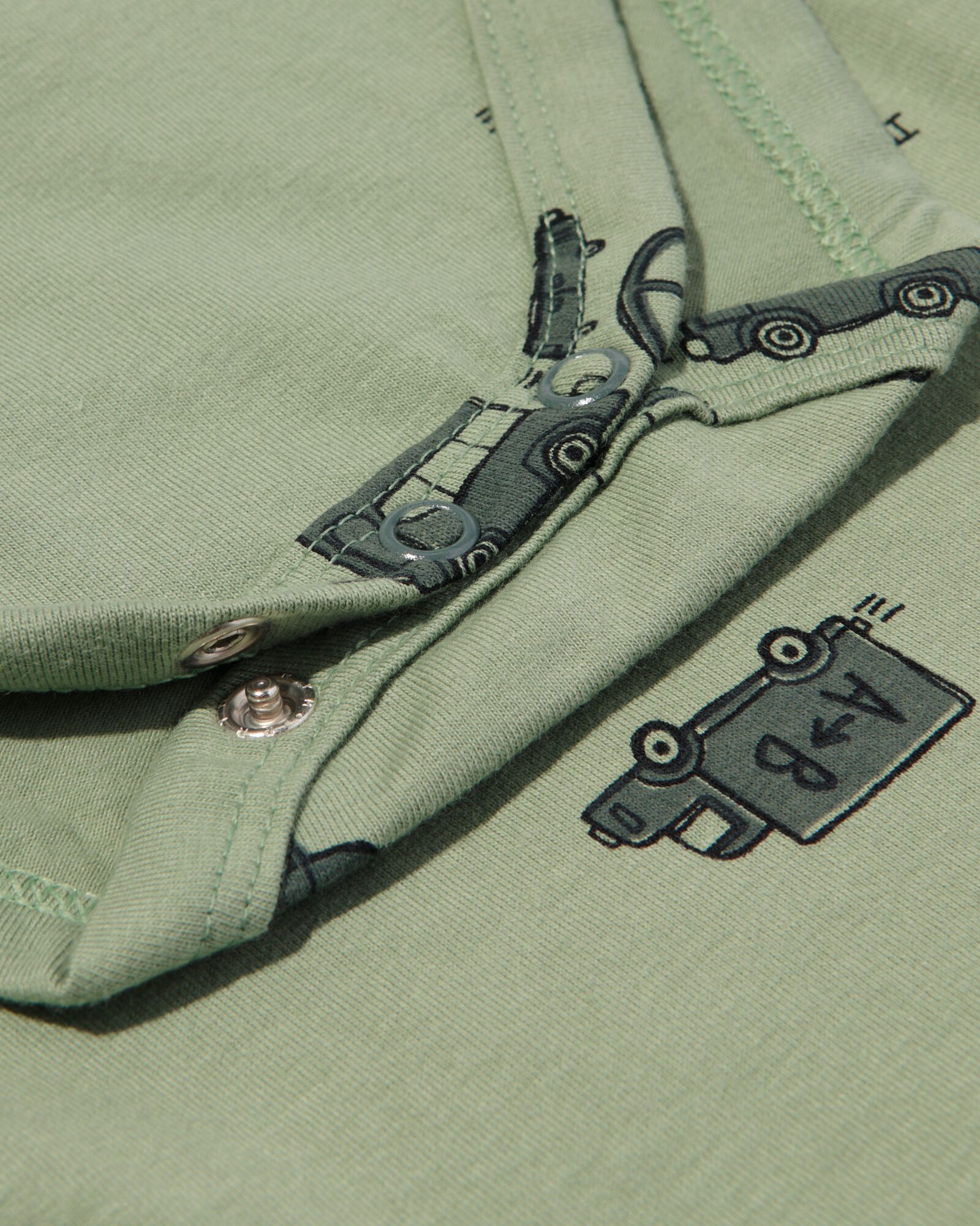 rompers met stretch - 3 stuks groen 62/68 - 33397122 - HEMA