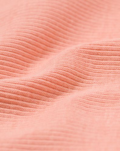 dames t-shirt Clara rib roze roze - 36257050PINK - HEMA