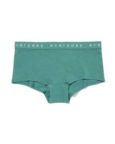 damesboxer katoen everyday tailleband donkergroen donkergroen - 19690702DARKGREEN - HEMA