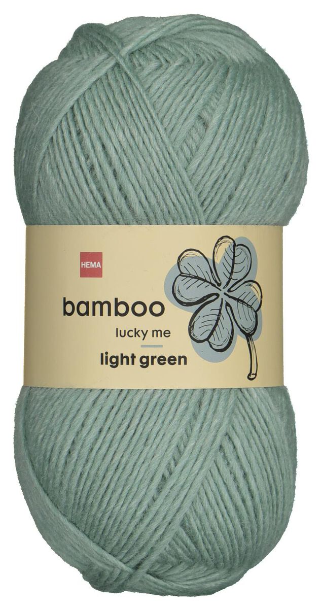 garen wol bamboe 100gram groen groen - 1000029014 - HEMA