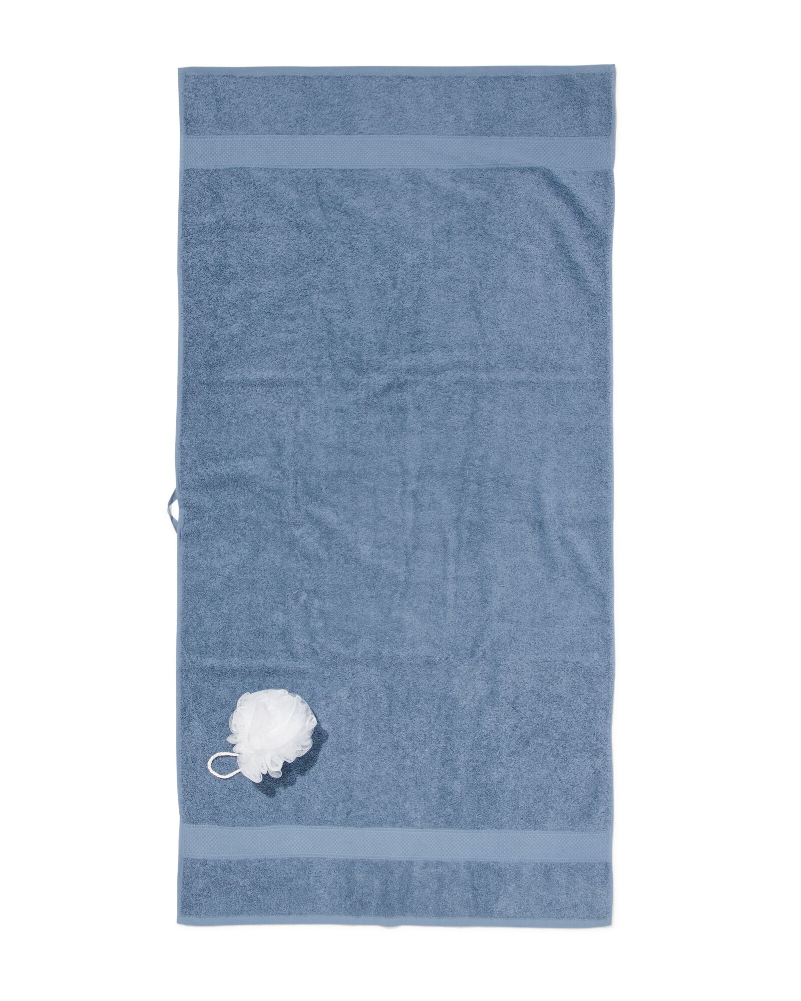 handdoek 70x140 zware kwaliteit grijsblauw - 5250307 - HEMA