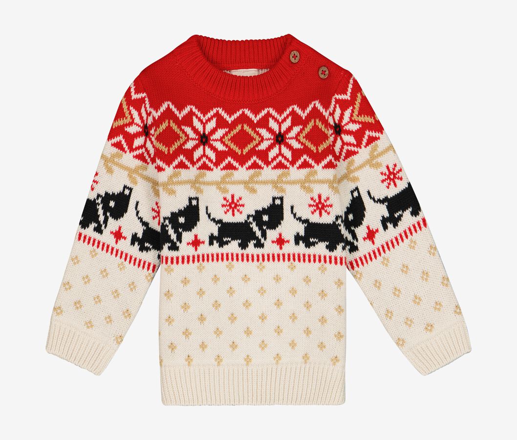 baby sweater Takkie rood - 1000029555 - HEMA
