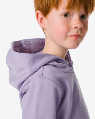 kindersweater met capuchon paars 110/116 - 30777831 - HEMA