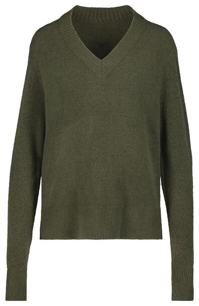 damessweater olijf L - 36209117 - HEMA
