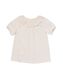 kinder t-shirt met borduur gebroken wit gebroken wit - 30832905OFFWHITE - HEMA