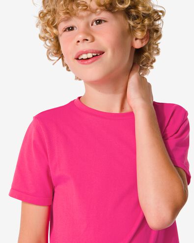 naadloos kinder sportshirt roze 110/116 - 36090267 - HEMA