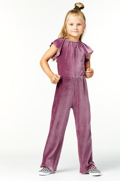 kinder jumpsuit ribbels paars - 1000025895 - HEMA