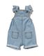 baby tuinbroek met ruffle blauw blauw - 1000030976 - HEMA