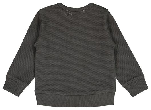 newborn sweater maan grijs 68 - 33426014 - HEMA