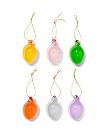glazen hangers eieren - 6 stuks - 25850025 - HEMA