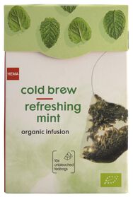 cold brew groene thee pepermunt bio - 10 stuks - 17120011 - HEMA