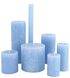 rustieke kaarsen blauw - 1000015369 - HEMA