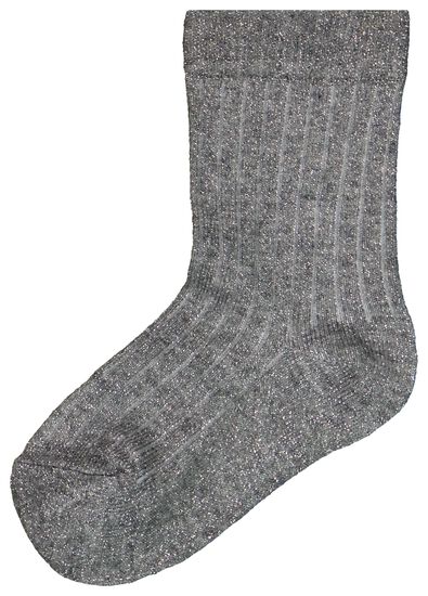 kinder sokken met katoen en glitters - 5 paar multi 31/34 - 4380083 - HEMA