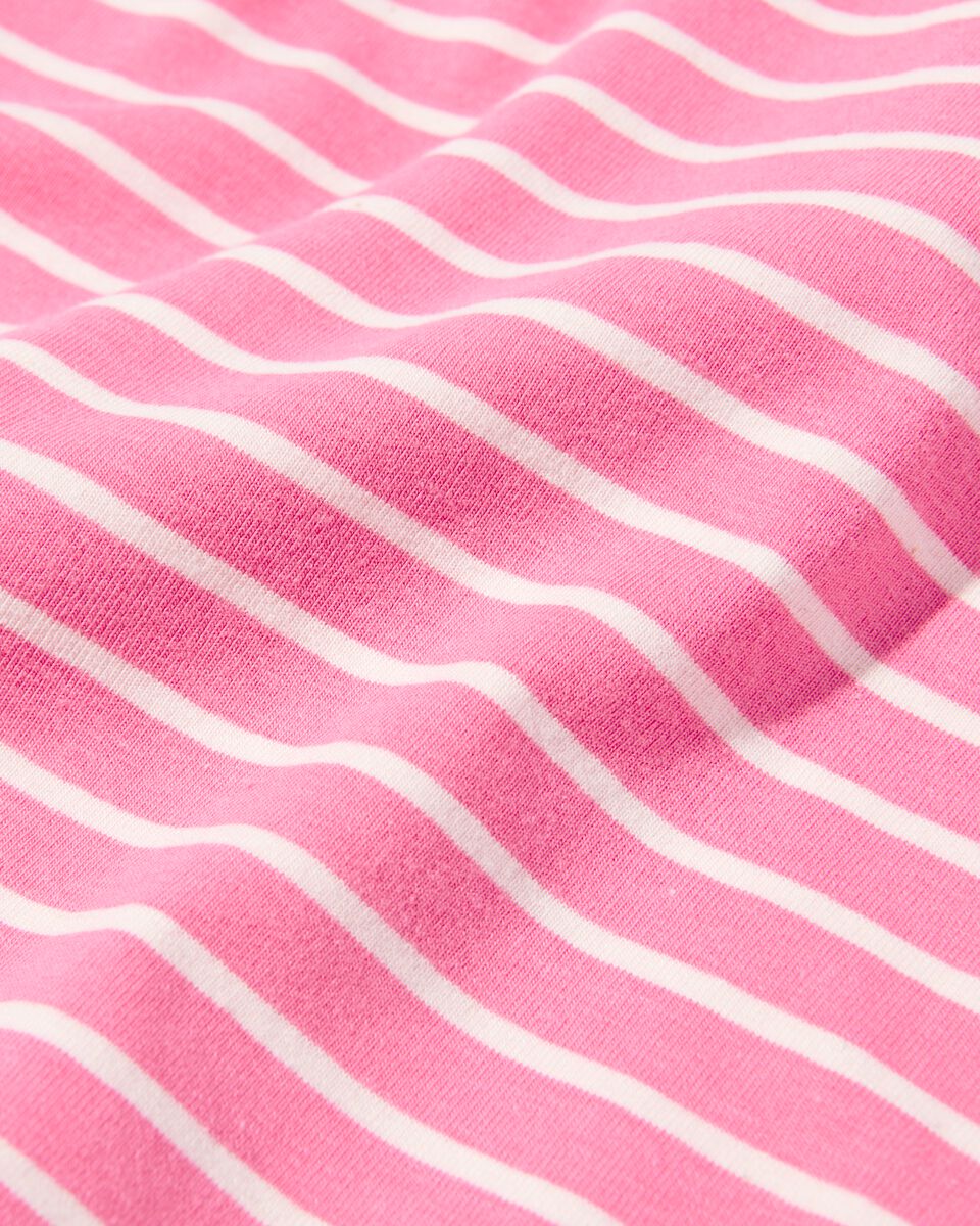 kinder t-shirt met strepen roze roze - 1000030417 - HEMA