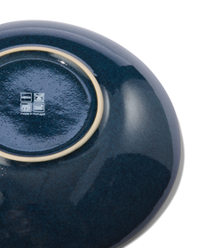 diep bord - 21 cm - Porto - reactief glazuur - donkerblauw - 9602218 - HEMA