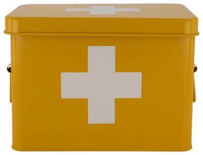 medicijnbox 22x16x16 okergeel - 80300145 - HEMA