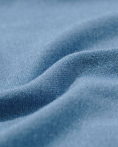 damesnachthemd viscose met kant middenblauw middenblauw - 23470140MIDBLUE - HEMA