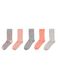 5-pak damessokken roze roze - 1000001670 - HEMA