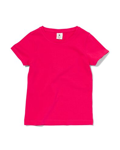 kinder t-shirt biologisch katoen roze 146/152 - 30832355 - HEMA