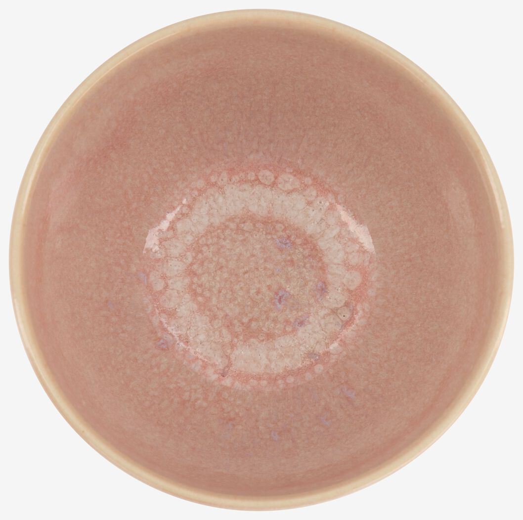 schaal - 14 cm - Porto - reactief glazuur - roze - 9602237 - HEMA
