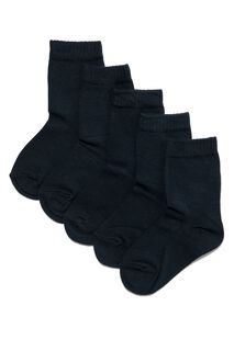 Kindersokken- 5 Paar Donkerblauw (donkerblauw)