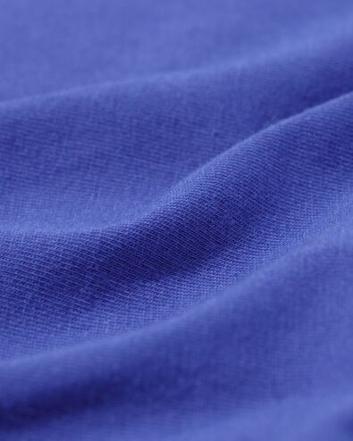 dames t-shirt o-hals lange mouw blauw XL - 36350954 - HEMA