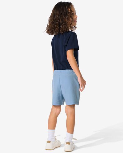 kinder korte broek wafel blauw 110/116 - 30781966 - HEMA