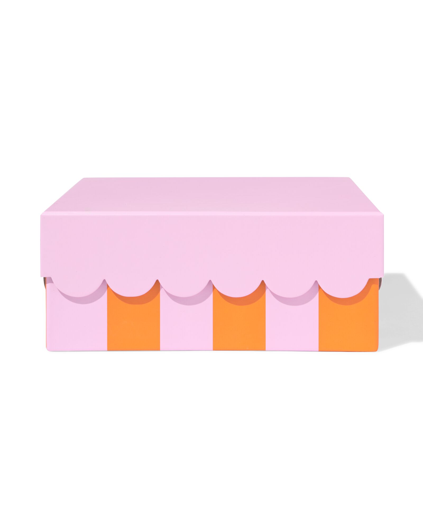 doos 22x22x9cm vierkant strepen - 14793298 - HEMA