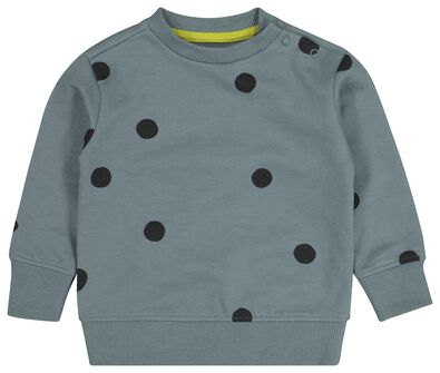 babysweater stippen blauw - 1000021192 - HEMA