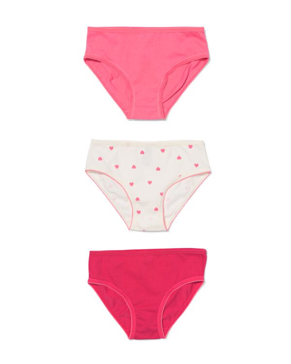 kinderslips katoen - 3 stuks roze roze - 19321230PINK - HEMA