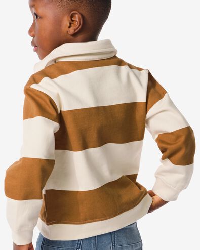 kindersweater strepen bruin 122/128 - 30778918 - HEMA