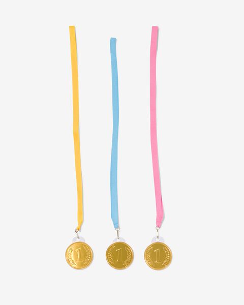 melkchocolade medailles - 3 stuks - 10200051 - HEMA
