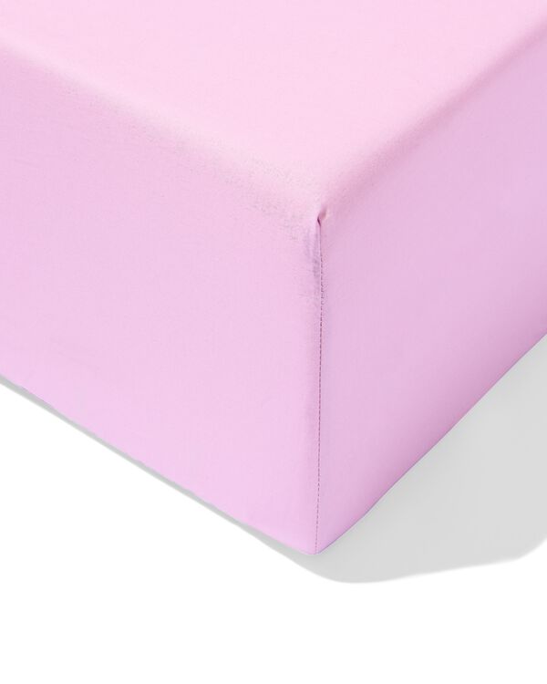 hoeslaken 160x200cm zacht katoen lila - 5160018 - HEMA