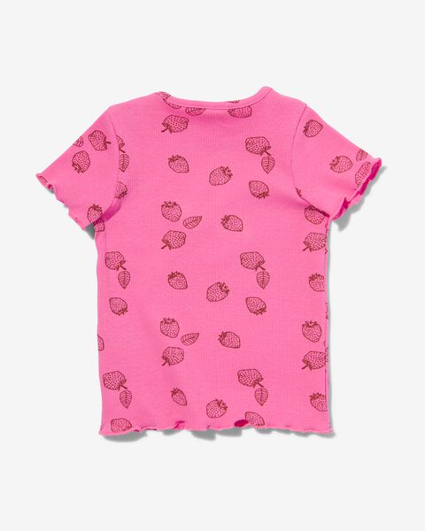 baby t-shirt ribbels roze roze - 1000030986 - HEMA