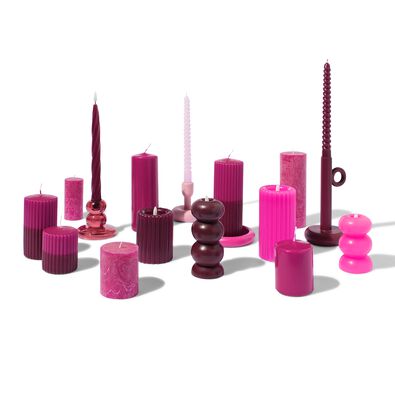 kaars LED donkerrood - 13550098 - HEMA