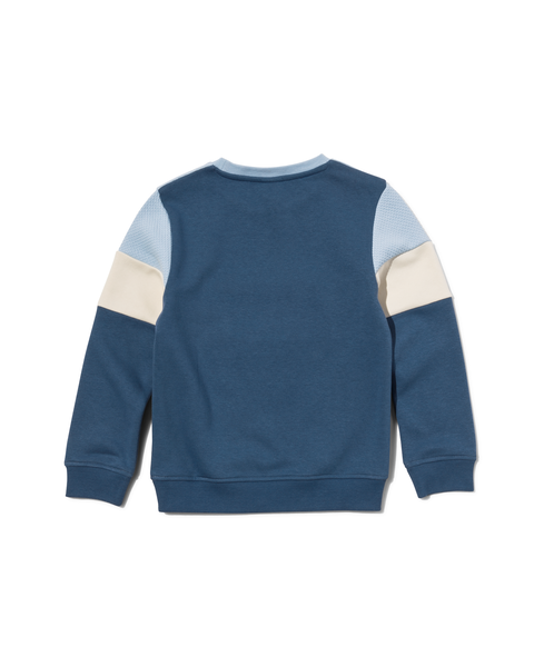 kinder sweater met kleurblokken blauw blauw - 1000029832 - HEMA
