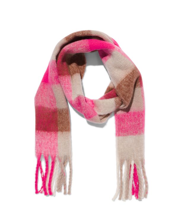 dames sjaal 214x35 ruiten - 16450018 - HEMA