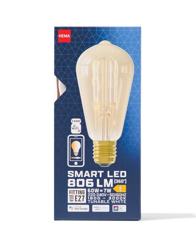 led smart edison goud E27 7W 806lm st64 - 20070021 - HEMA