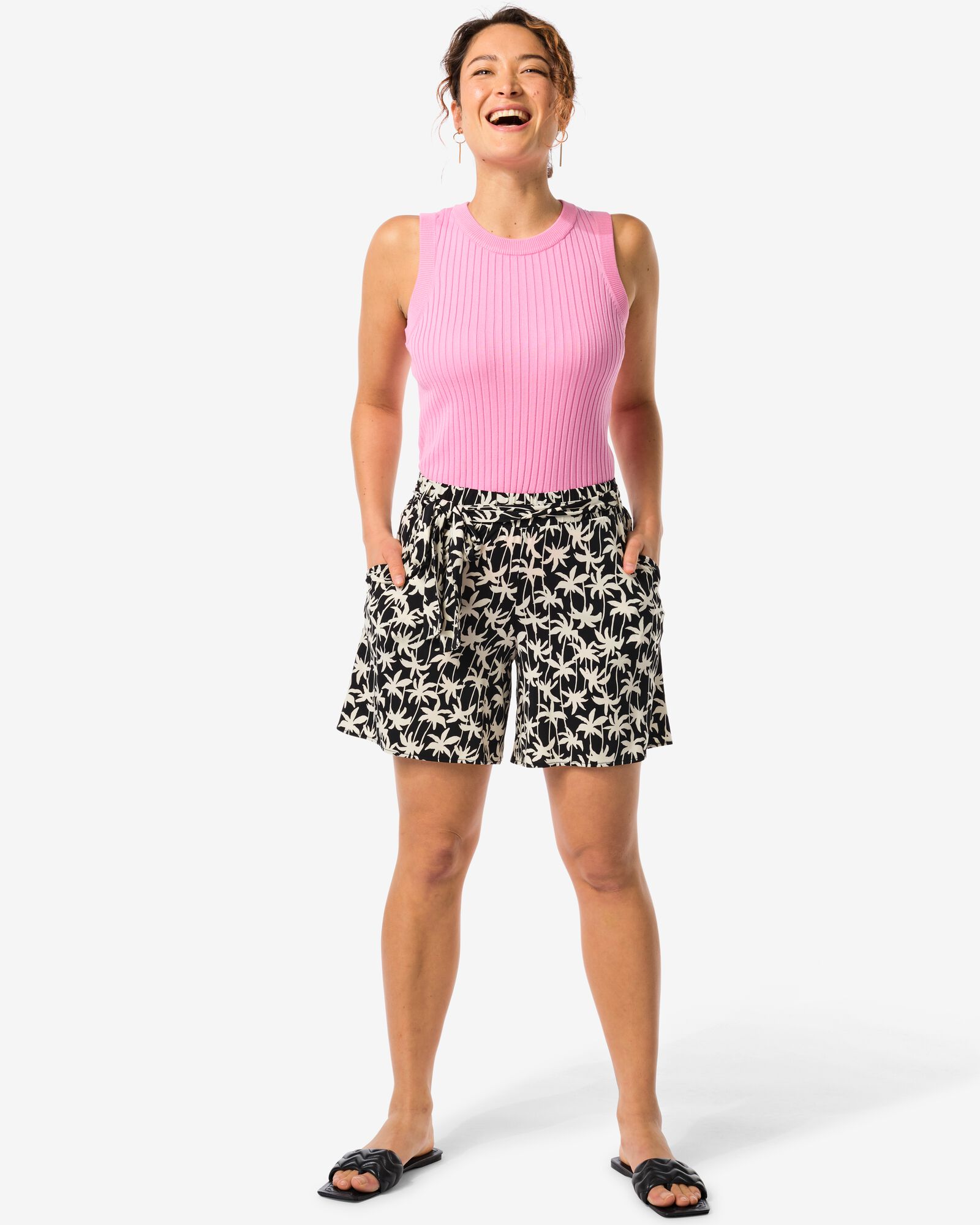 dames korte broek Remmy zwart - 36264550BLACK - HEMA