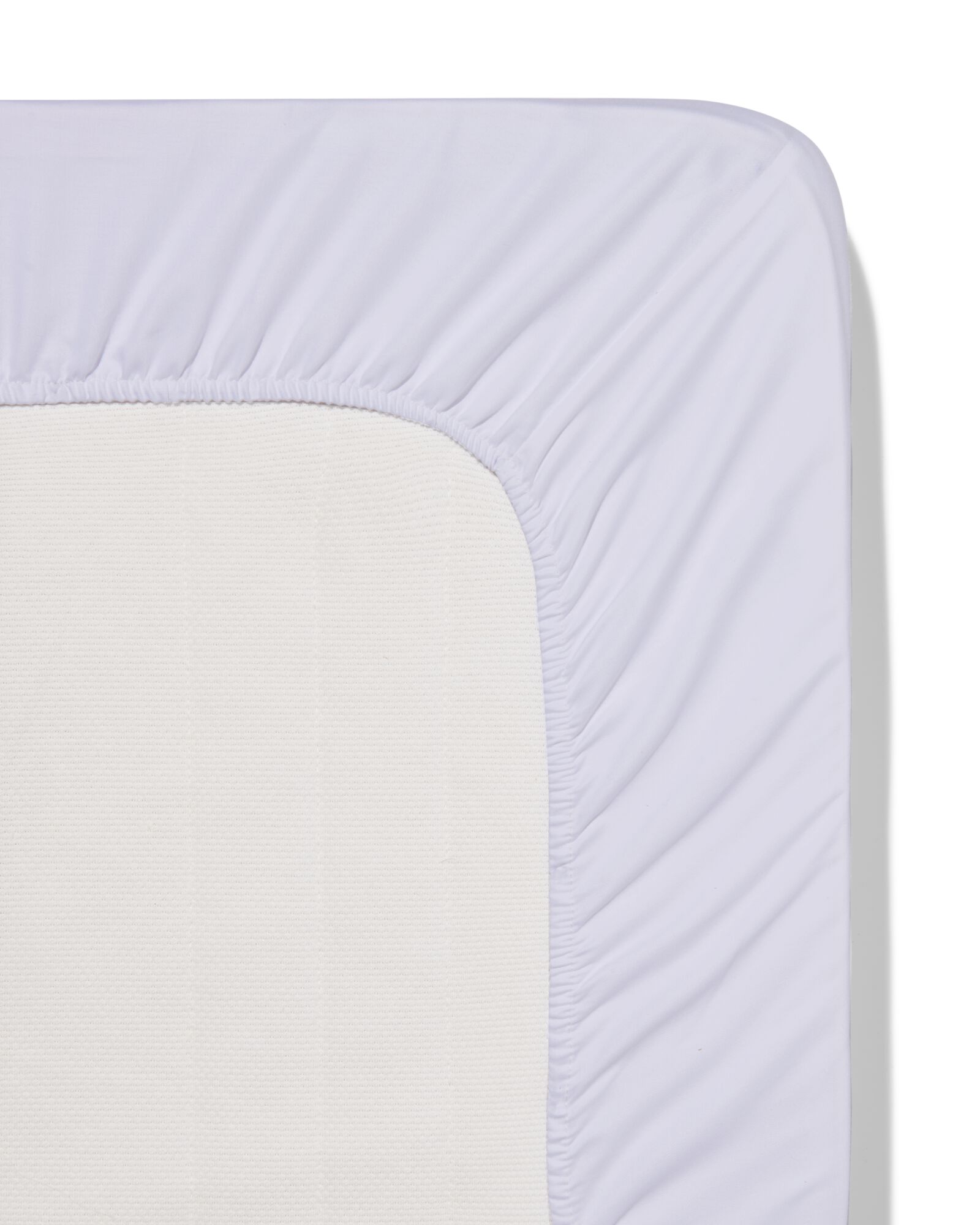 splittopper hoeslaken zacht katoen 180x200 wit - 5180089 - HEMA