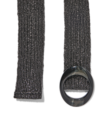 gevlochten elastische dames riem 5cm zwart zwart - 1000029990 - HEMA