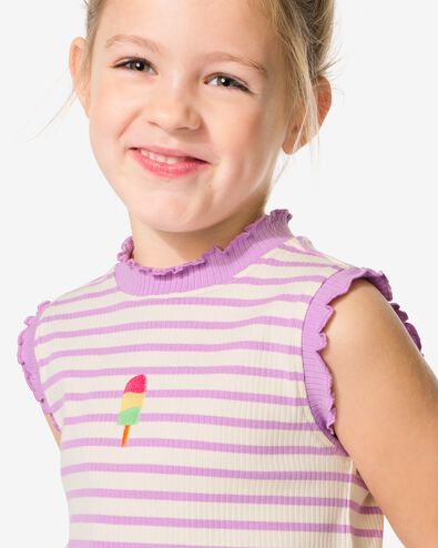 kindersinglet ijsjes lila lila - 30857741LILAC - HEMA