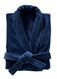 badjas velours donkerblauw L - 23657312 - HEMA