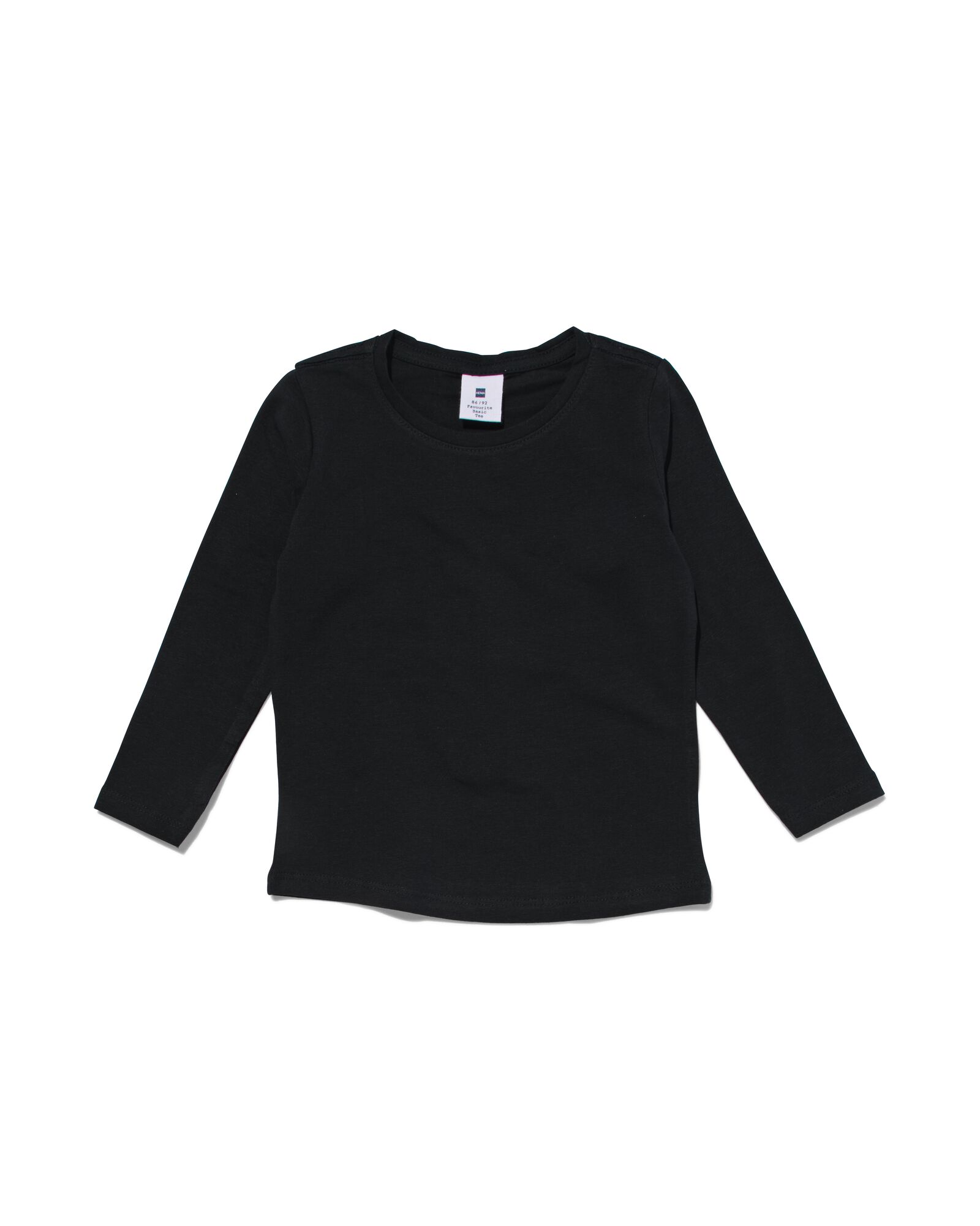 kinder t-shirt zwart 86/92 - 30843642 - HEMA