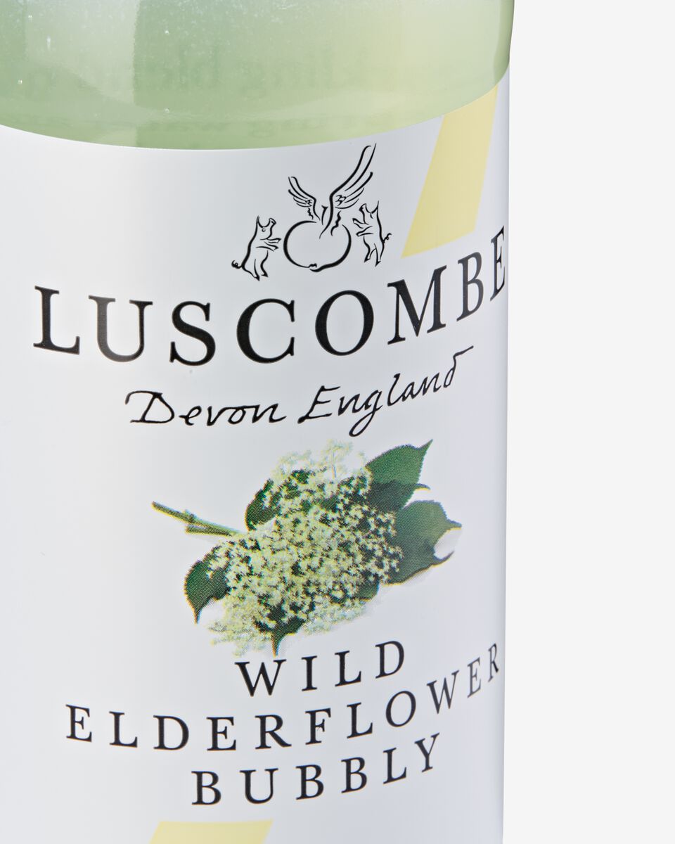 Luscombe wild elderflower bubbly alcoholvrij 0.27L - 17480214 - HEMA