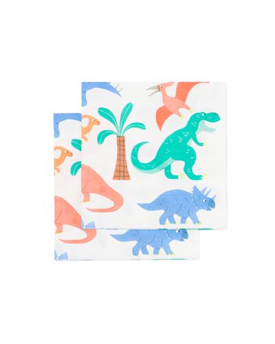 papieren servetten 24x24 dino - 20 stuks - 14220002 - HEMA